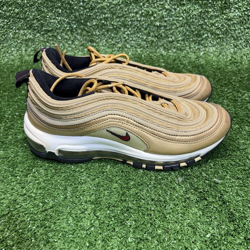 Nike Shoes Womens 8 Air Max 97 OG QS "Metallic Gold" 2017 Sneakers 885691-700